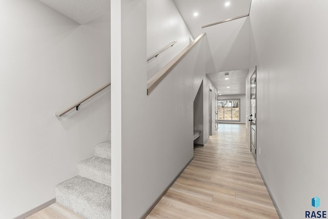 interior space featuring light hardwood / wood-style floors