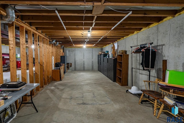 view of basement