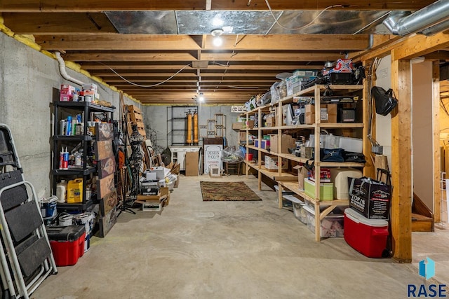 view of basement