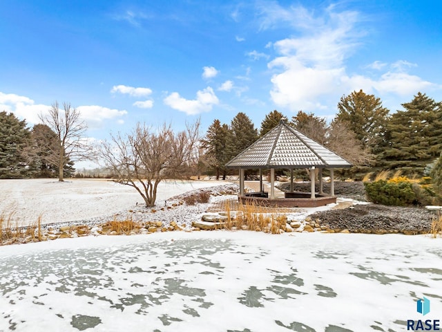 view of home's community with a gazebo