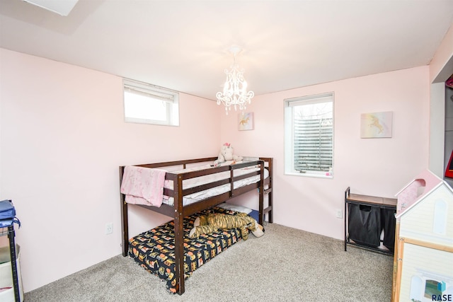 bedroom with carpet flooring