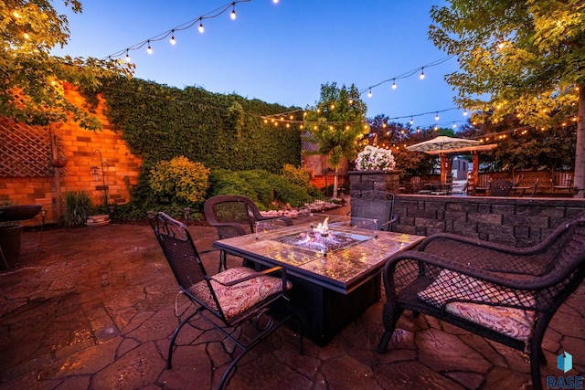 view of patio featuring outdoor dining space
