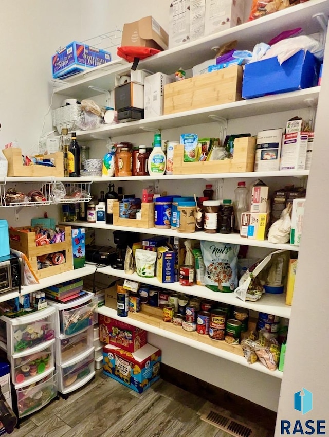 pantry featuring visible vents