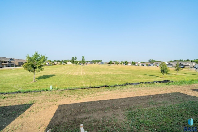 view of yard with a residential view