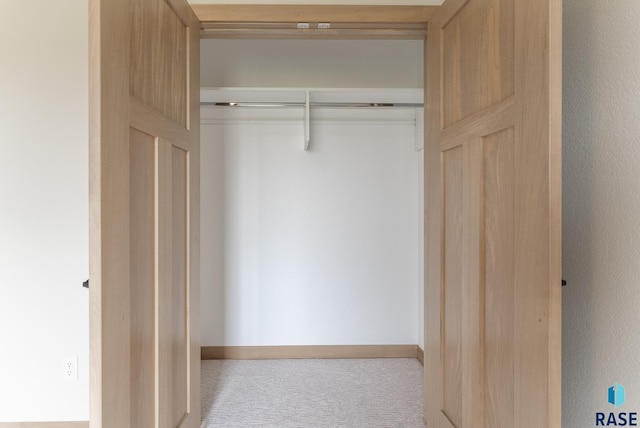 view of closet