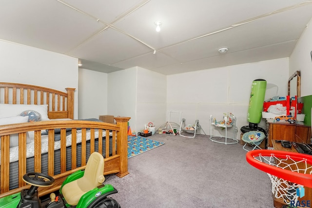 bedroom featuring carpet flooring