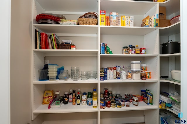 view of pantry