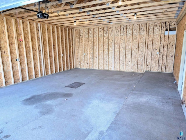 storage featuring a garage