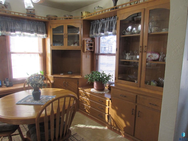 view of dining space