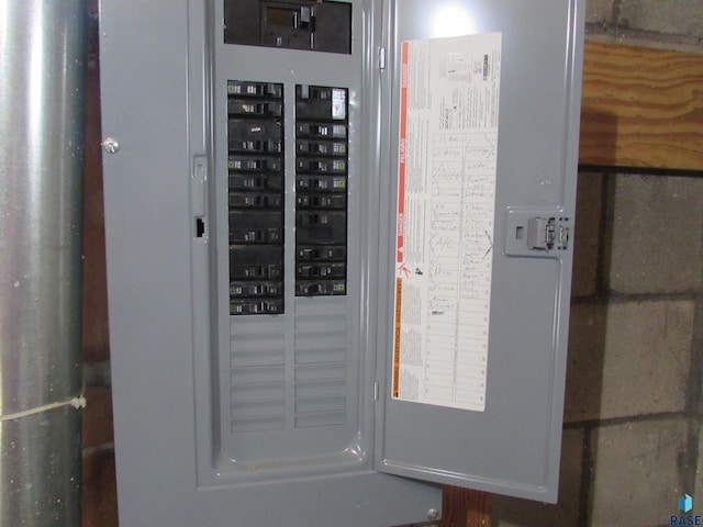 utility room featuring electric panel