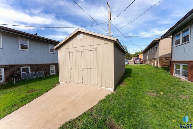 view of shed