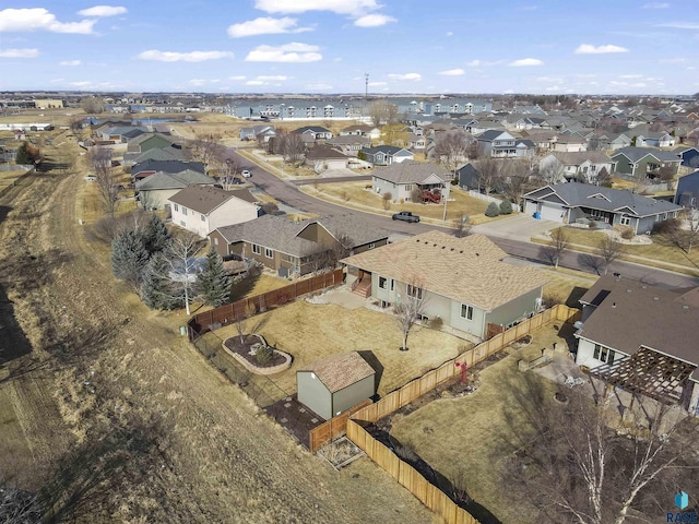 drone / aerial view featuring a residential view