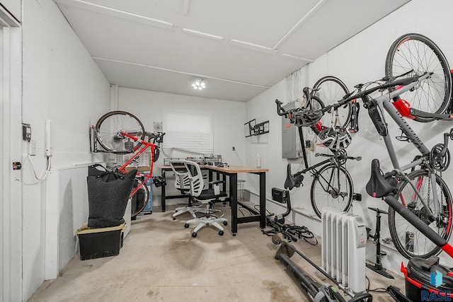 garage with bike storage