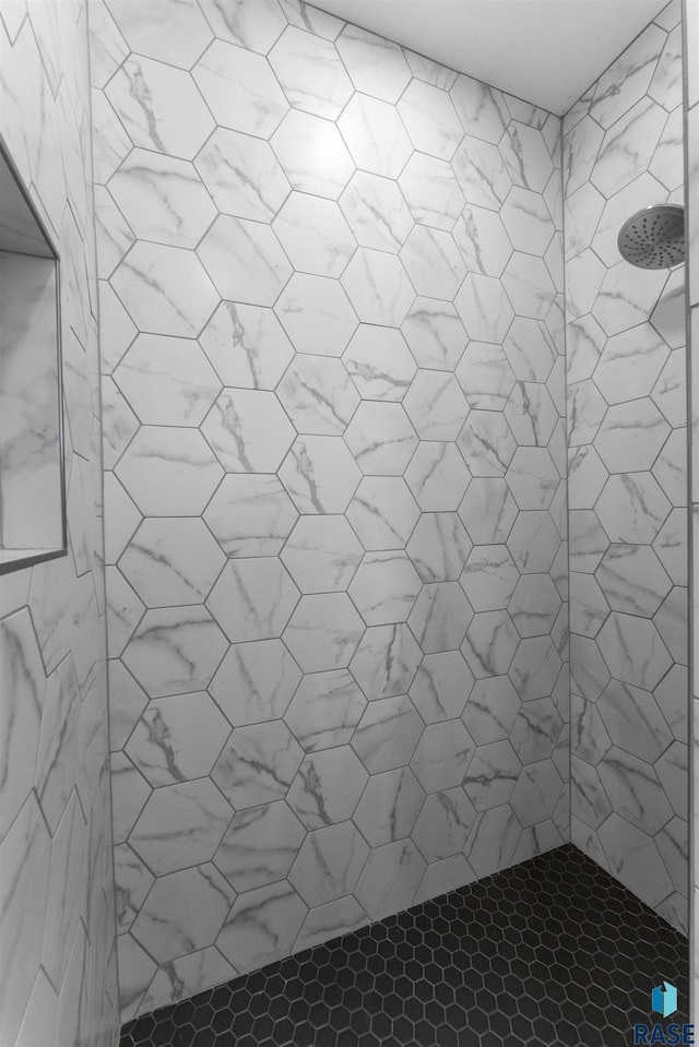 full bathroom with tiled shower