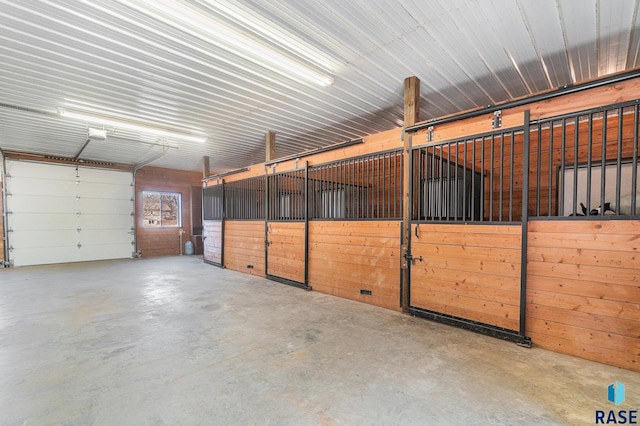 view of horse barn