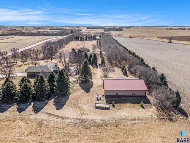 drone / aerial view featuring a rural view