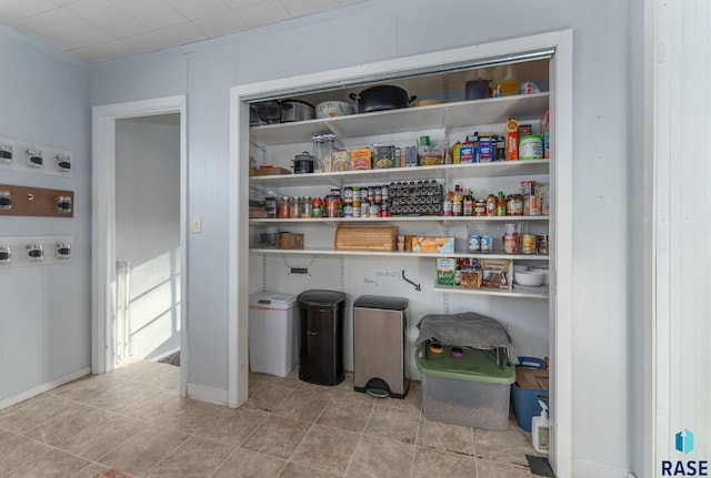 view of pantry