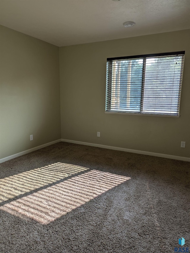 spare room with carpet and baseboards