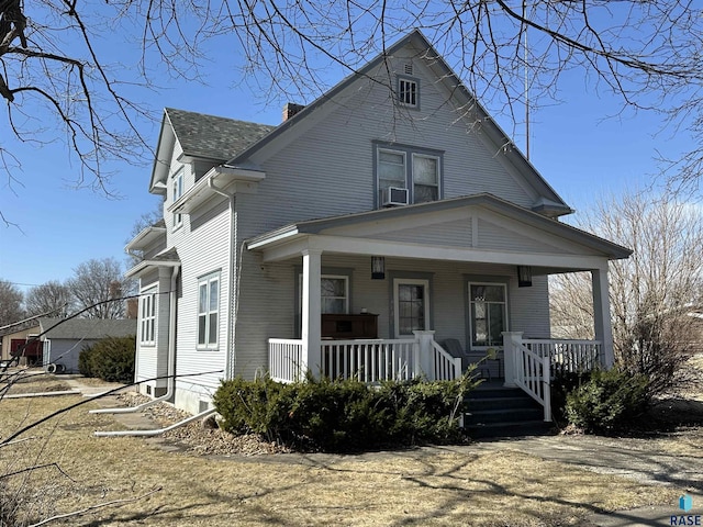 view of front of home with a porch