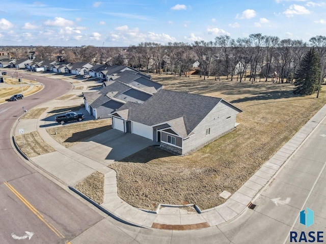 drone / aerial view featuring a residential view