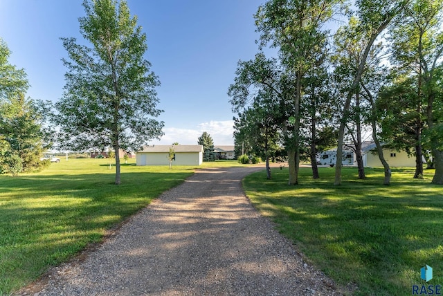 exterior space featuring a front lawn