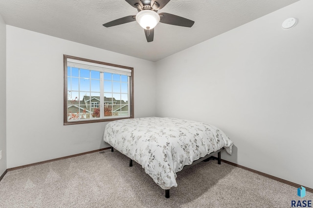 204 E 81st Pl, Sioux Falls, SD 57108 - carpeted bedroom featuring visible vents, ceiling fan, a textured ceiling, and baseboards