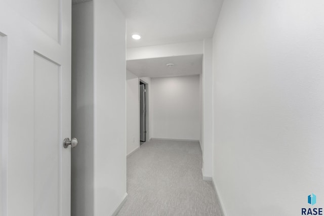 204 E 81st Pl, Sioux Falls, SD 57108 - hallway with recessed lighting, light colored carpet, and baseboards