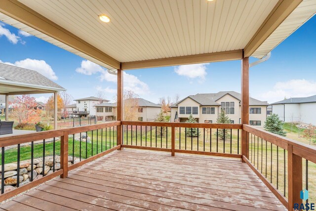 204 E 81st Pl, Sioux Falls, SD 57108 - deck with a residential view and a lawn
