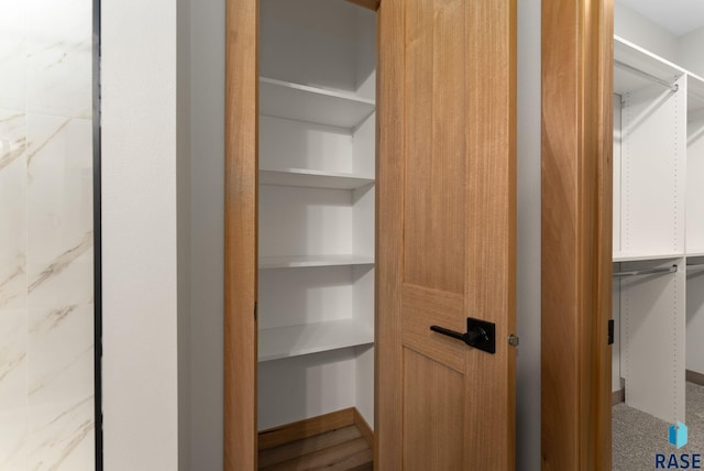 view of closet