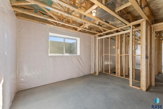 view of basement