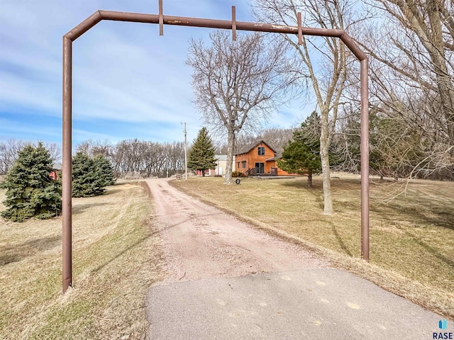 view of road with driveway