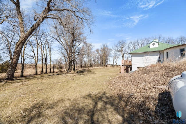 29783 Frog Creek Rd, Centerville, SD 57014 - view of yard with an attached garage