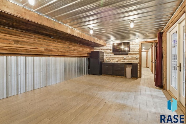 interior space with light wood-style flooring