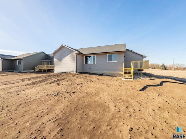 1320 Poplar Ave, Tea, SD 57064 - rear view of property featuring a wooden deck