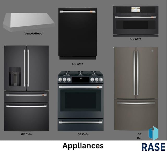 kitchen featuring gas range oven, stainless steel fridge, and high end fridge