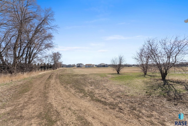view of road featuring a rural view