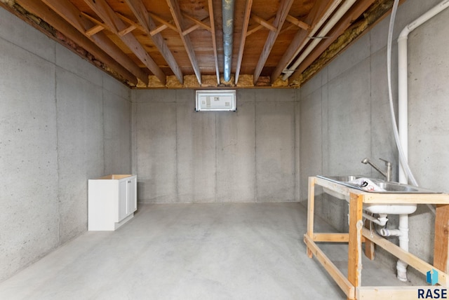 view of basement