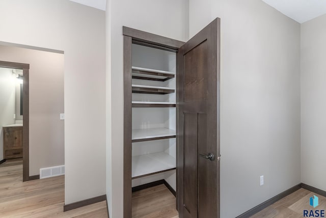 closet featuring visible vents