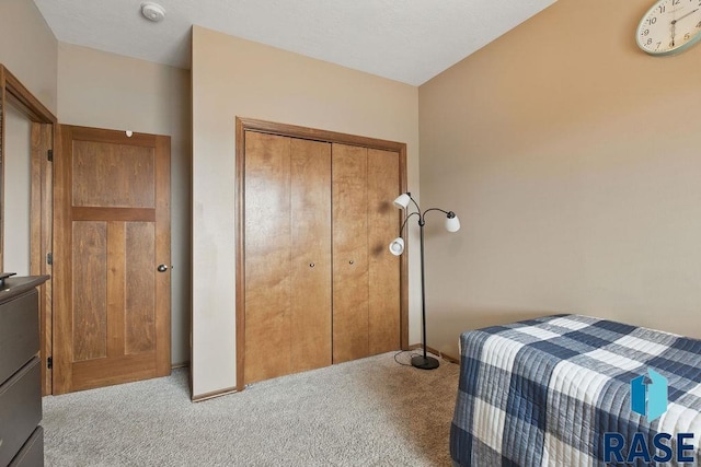 7705 W Vista Park St, Sioux Falls, SD 57106 - bedroom featuring carpet, a closet, and baseboards