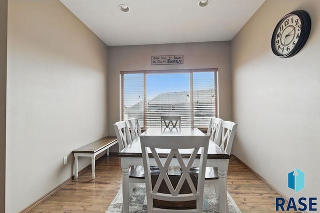 7705 W Vista Park St, Sioux Falls, SD 57106 - dining room featuring baseboards and light wood-style floors