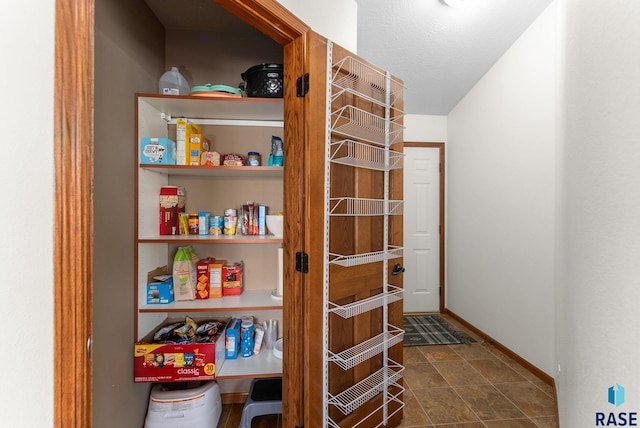 view of storage area