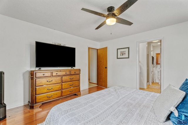 1200 Crestview Dr, Vermillion, SD 57069 - bedroom featuring light wood-type flooring and ceiling fan