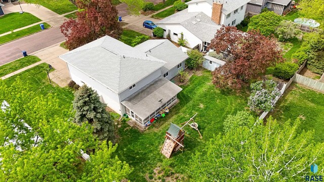 1200 Crestview Dr, Vermillion, SD 57069 - aerial perspective of suburban area
