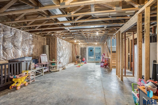 view of basement