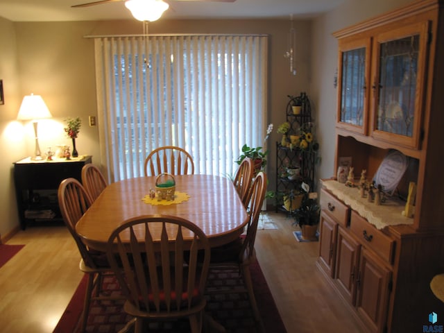3108 S 7th Ave, Sioux Falls, SD 57105 - dining space with a ceiling fan, light wood-style flooring, and plenty of natural light
