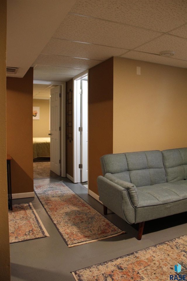 interior space featuring visible vents