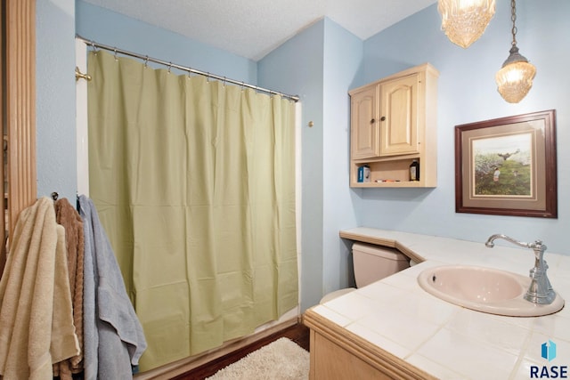 28128 462nd Ave, Davis, SD 57021 - bathroom with a shower with curtain and a sink