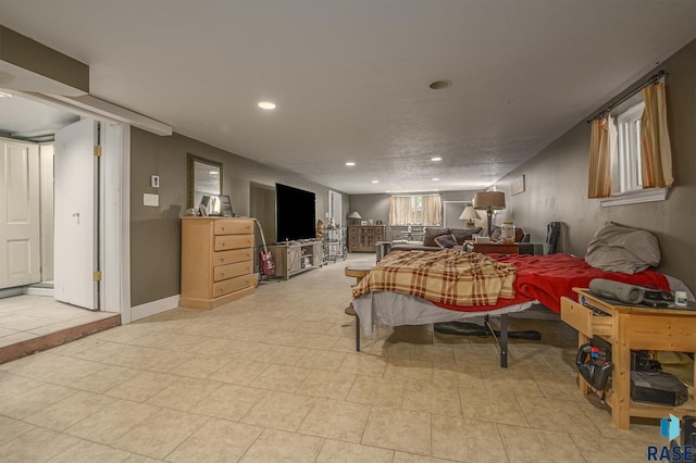 28128 462nd Ave, Davis, SD 57021 - bedroom with recessed lighting and light tile patterned flooring