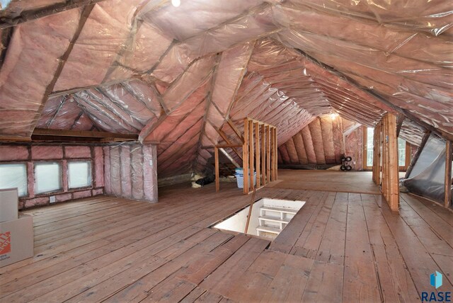 28128 462nd Ave, Davis, SD 57021 - unfinished attic featuring an upstairs landing
