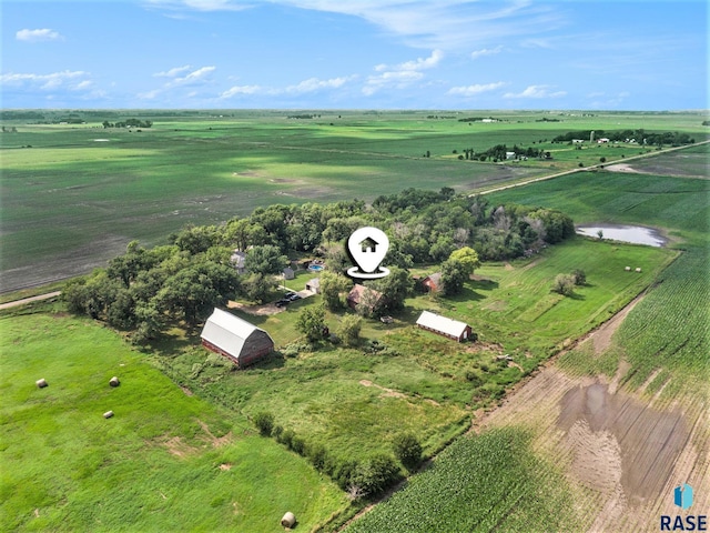 28128 462nd Ave, Davis, SD 57021 - bird's eye view featuring a rural view